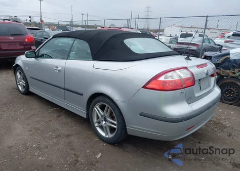 2007 Saab 9-3 2.0T из США, поврежденный, VIN YS3FD79Y076003254